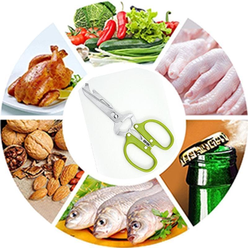 Multifunctional Portable Detachable Scissor, Stainless Steel Kitchen Scissor, Bone Fish Cutter Shears Bottle Opener, Nutcracker Useful Tool Multifunctional Portable Detachable Scissor, Stainless Steel Kitchen Scissor, Bone Fish Cutter Shears Bottle Opener, Nutcracker Useful Tool